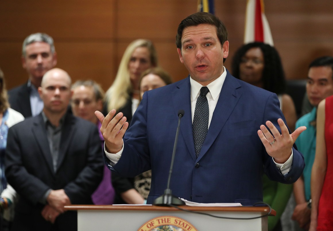 Florida Governor Ron DeSantis.