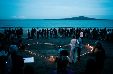 Crowds gather for a vigil in memory of the victims of the Christchurch mosque terror attacks on March 16th, 2019, in Auckland, New Zealand.