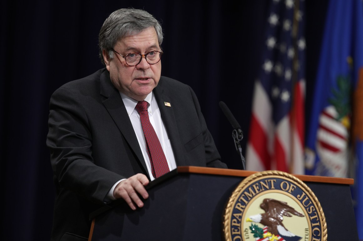 Attorney General William Barr.