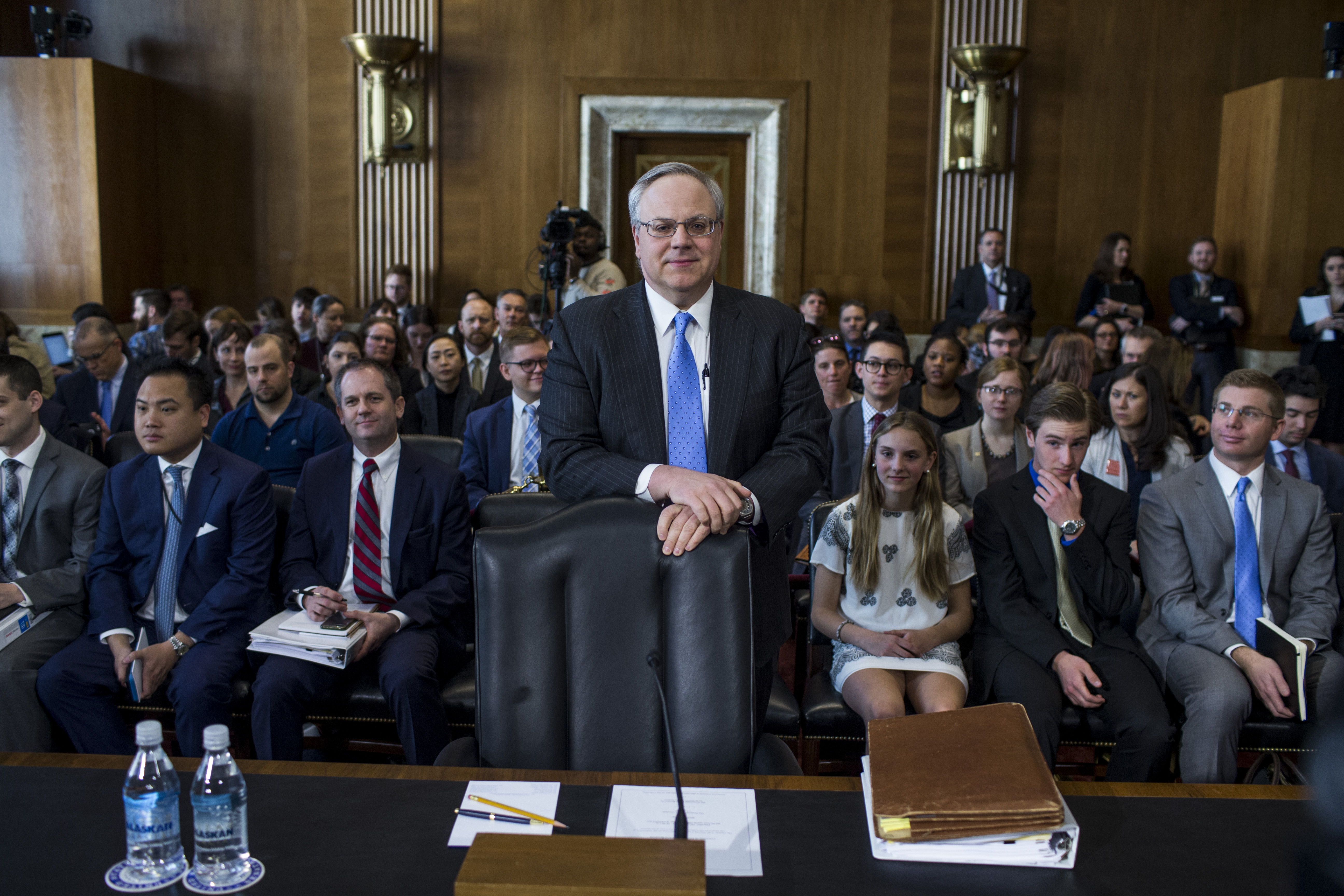 Then-nominee to be Secretary of the Interior David Bernhardt testifies during a Senate Energy and Natural Resources Committee confirmation hearing on March 28th, 2019, in Washington, D.C.