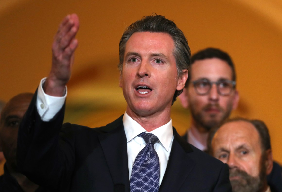 California Governor Gavin Newsom announced a moratorium on the state's death penalty during a news conference at the California State Capitol on March 13th, 2019, in Sacramento, California.