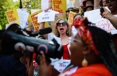 A protest against recently passed abortion ban bills at the Georgia State Capitol building, on May 21st, 2019.