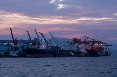 A transport vessel is berthed to load waste materials at the port in Subic Bay, north of Manila, Philippines, on May 30th, 2019. Over 60 containers of waste were loaded onto a ship at Subic Bay on Thursday after Canada's government said it will take back trash that was illegally dumped in the Philippines between 2013 and 2014. According to reports, Canada agreed to cover the full costs of repatriation as relations between both countries have been strained. The government of the Philippines said the shipments of waste caused port congestion and have been a hazard to public health, and President Rodrigo Duterte threatened to go to war if Canada does not remove the trash.