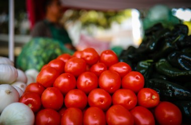 Tomatoes are seen at a market in Mexico City, Mexico, on May 9th, 2019.