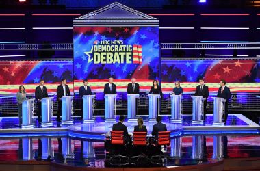 The second night of the Democratic debate in Miami, Florida, last month.