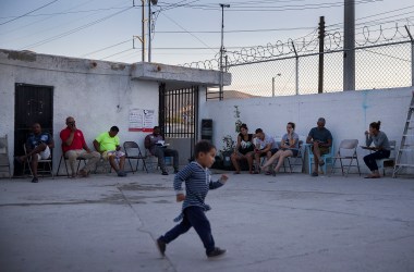 Migrants wait to have their number on a waiting list called to have an initial interview with an asylum officer on June 5th, 2019, in Ciudad Juarez, Mexico.