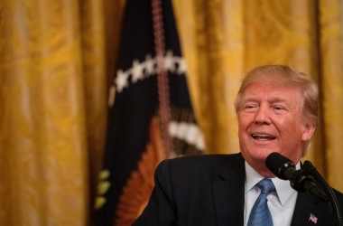 President Donald Trump speaks about his administration's environmental policies at the White House on July 8th, 2019.