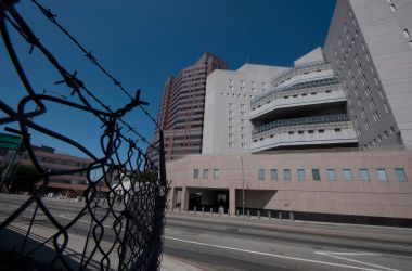 The main ICE detention center is seen in downtown Los Angeles, California, on July 14th, 2019.