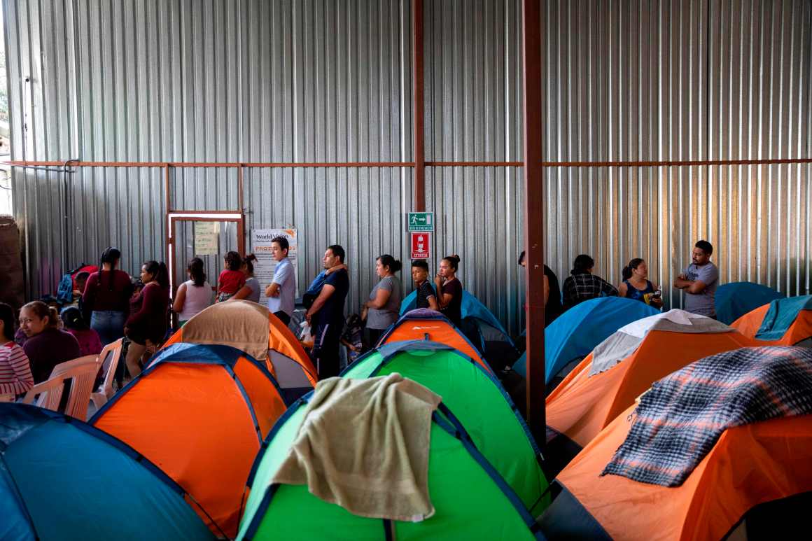 Asylum seekers in the U.S. are overflowing shelters in Mexico waiting for their claims to be processed.