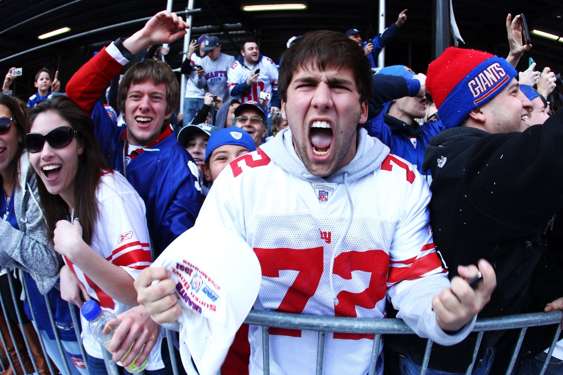 New York Giants fans.