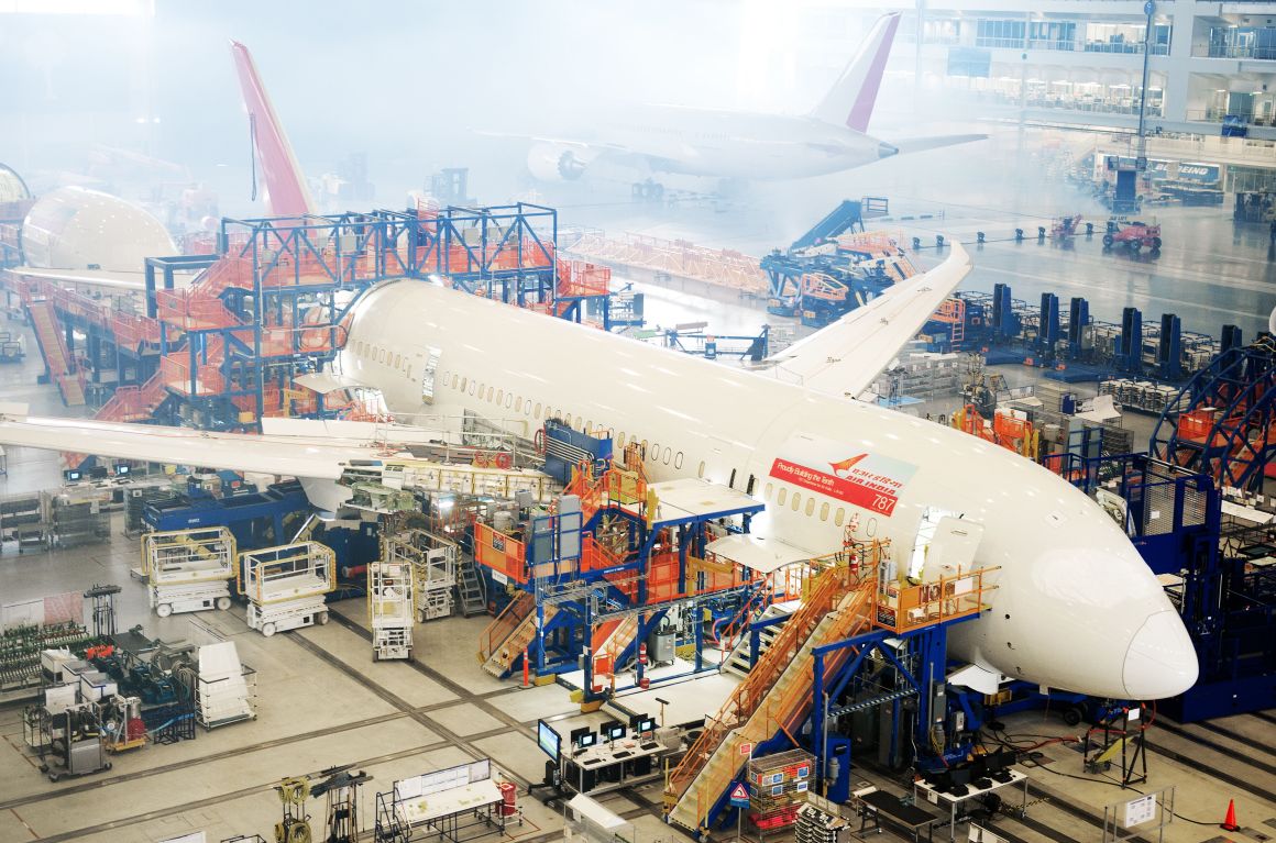 The Boeing plant in North Charleston, South Carolina.