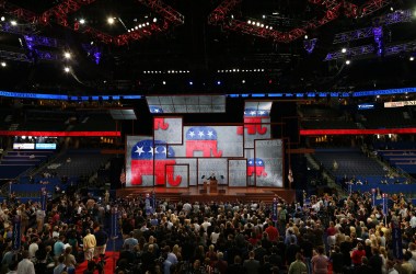 Reince Priebus speaks at the Republican National Convention on August 27th, 2012, in Tampa, Florida.