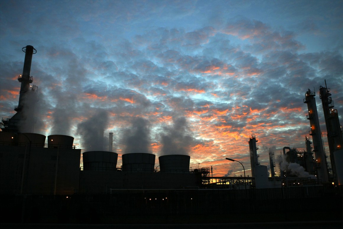 The Wilmington ARCO refinery in Los Angeles, California.