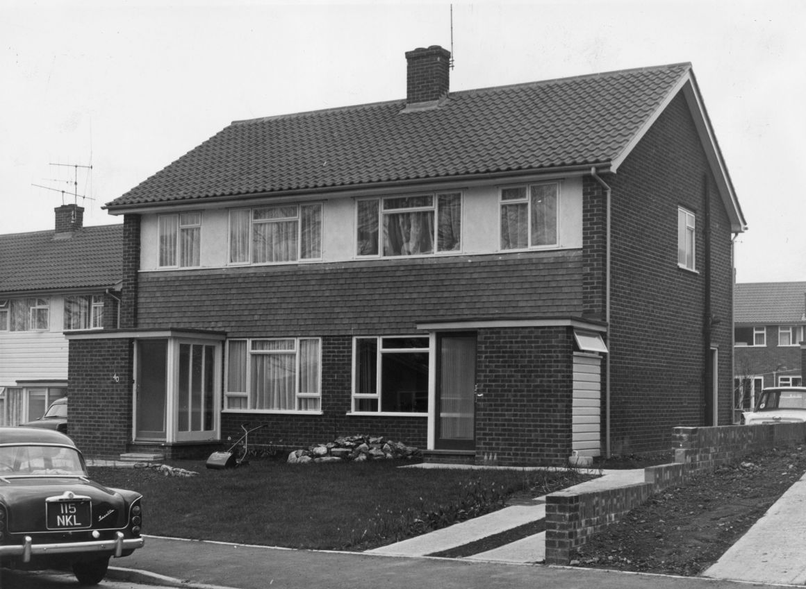 A suburban house, circa 1968.