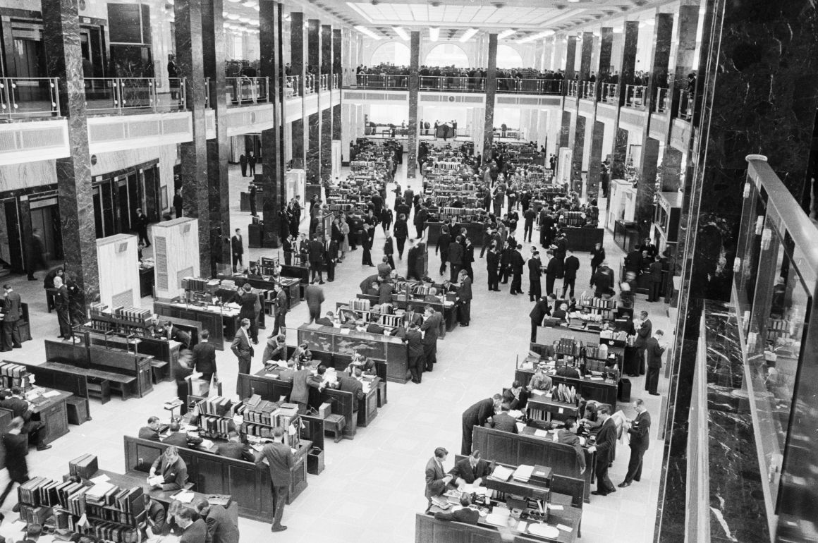 Insurance underwriters working at Lloyd's of London, in April of 1958. Today, insurers won't offer general-liability insurance to the NFL to cover head injuries.