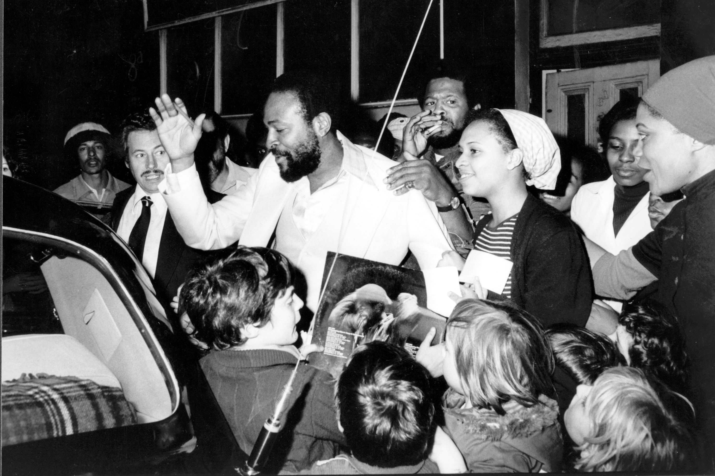 Marvin Gaye in London, 1976.