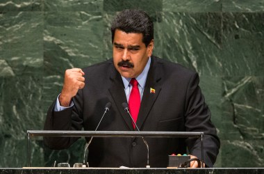 Venezuelan President Nicolás Maduro speaks before the United Nations General Assembly on September 24th, 2014.