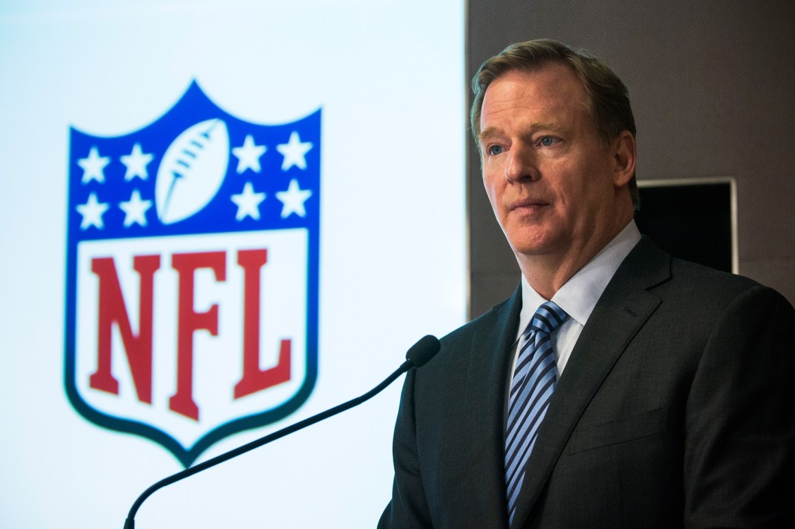 NFL commissioner Roger Goodell.