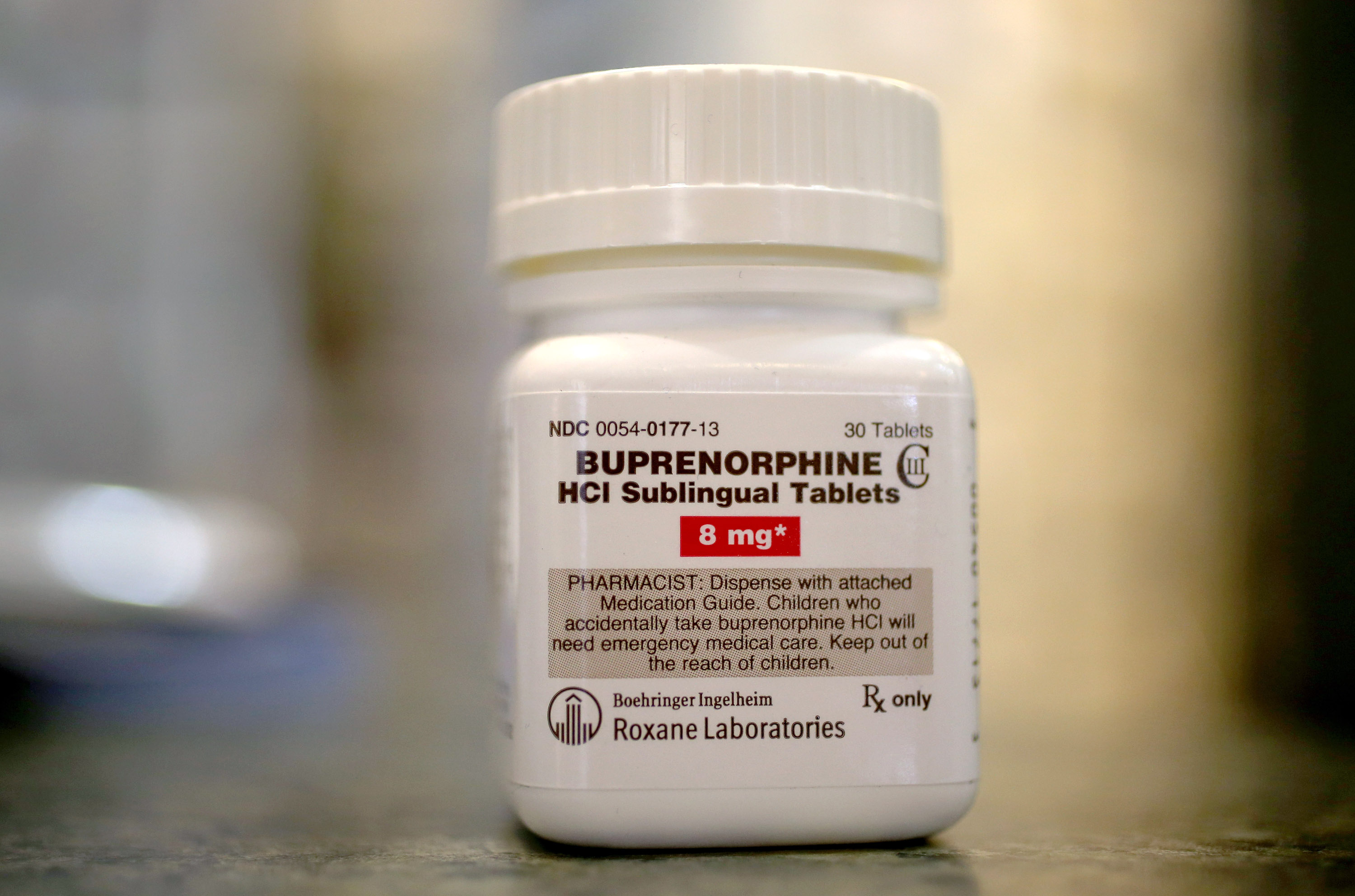 A bottle of buprenorphine.