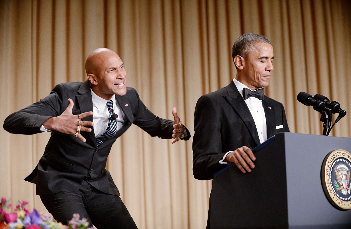 Luther Keegan-Michael Key President Barack Obama speaks at the annual White House Correspondent's Association Gala