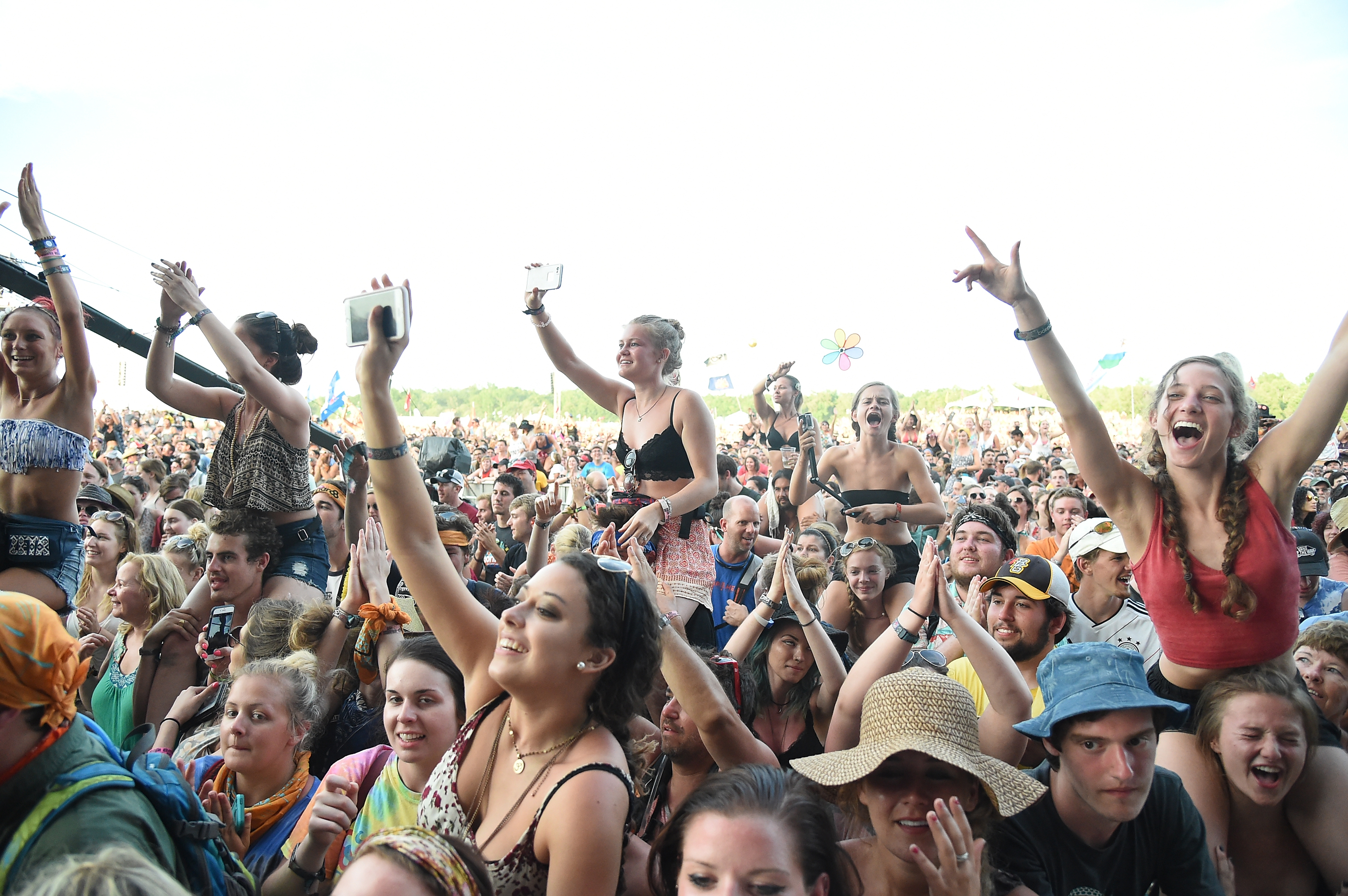 A general view of atmosphere during the 2015 Bonnaroo Music & Arts Festival on June 14th, 2015, in Manchester, Tennessee.