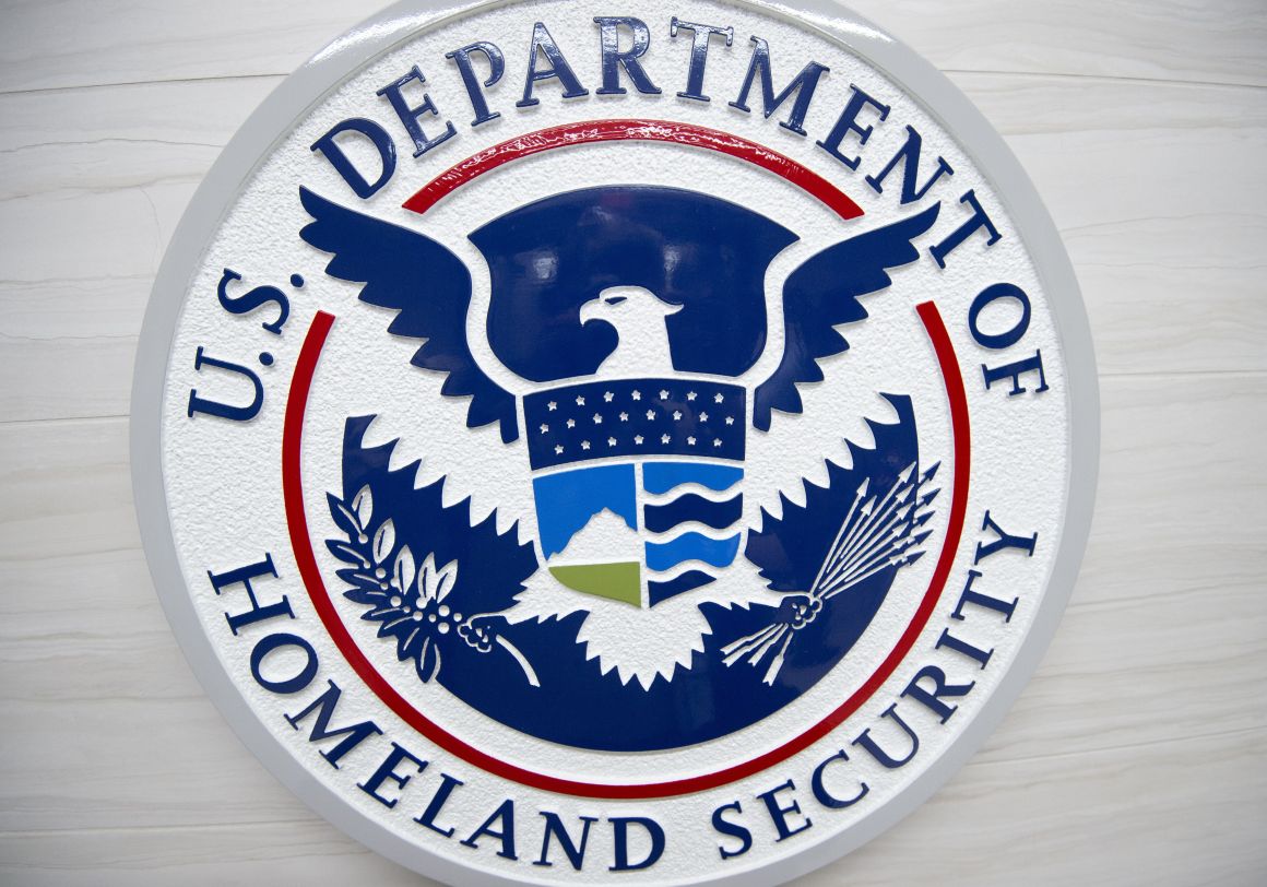 The Department of Homeland Security logo.