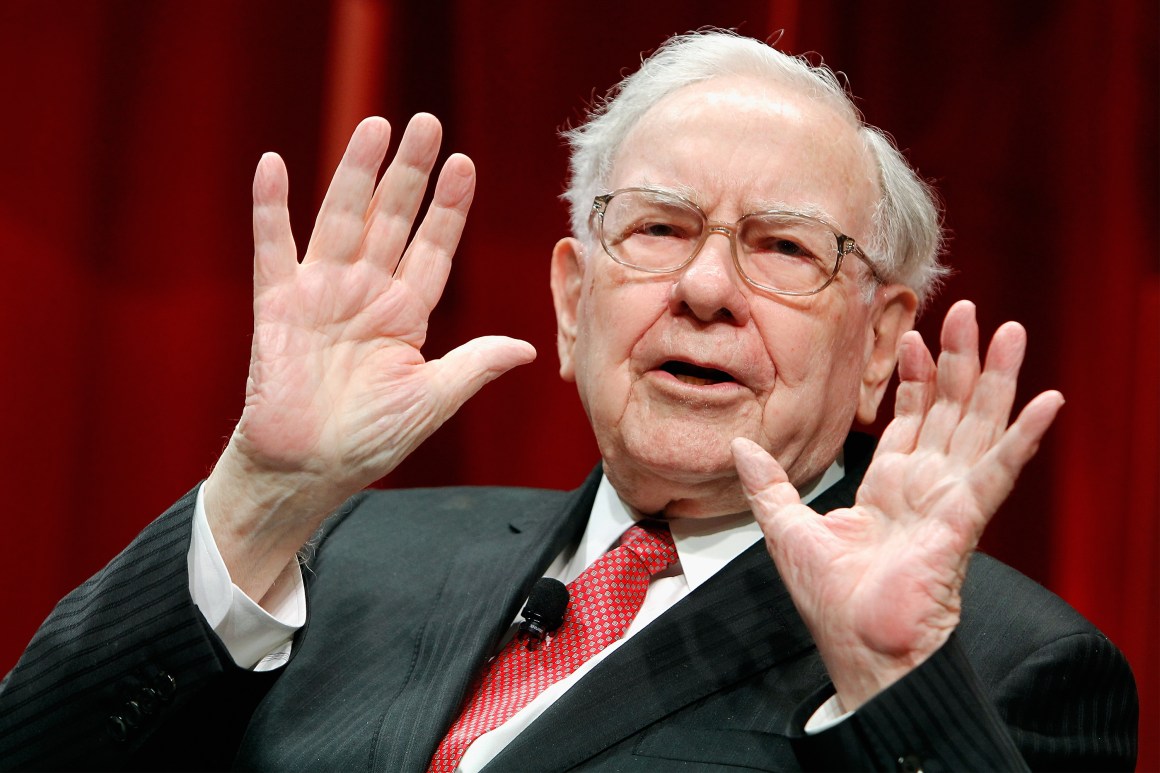 Warren Buffett speaks onstage during Fortune's Most Powerful Women Summit on October 13th, 2015, in Washington, D.C.