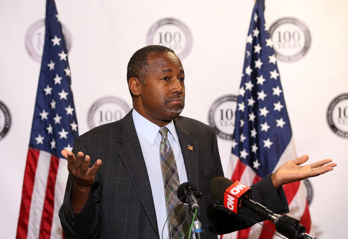 Department of Housing and Urban Development Secretary Ben Carson.