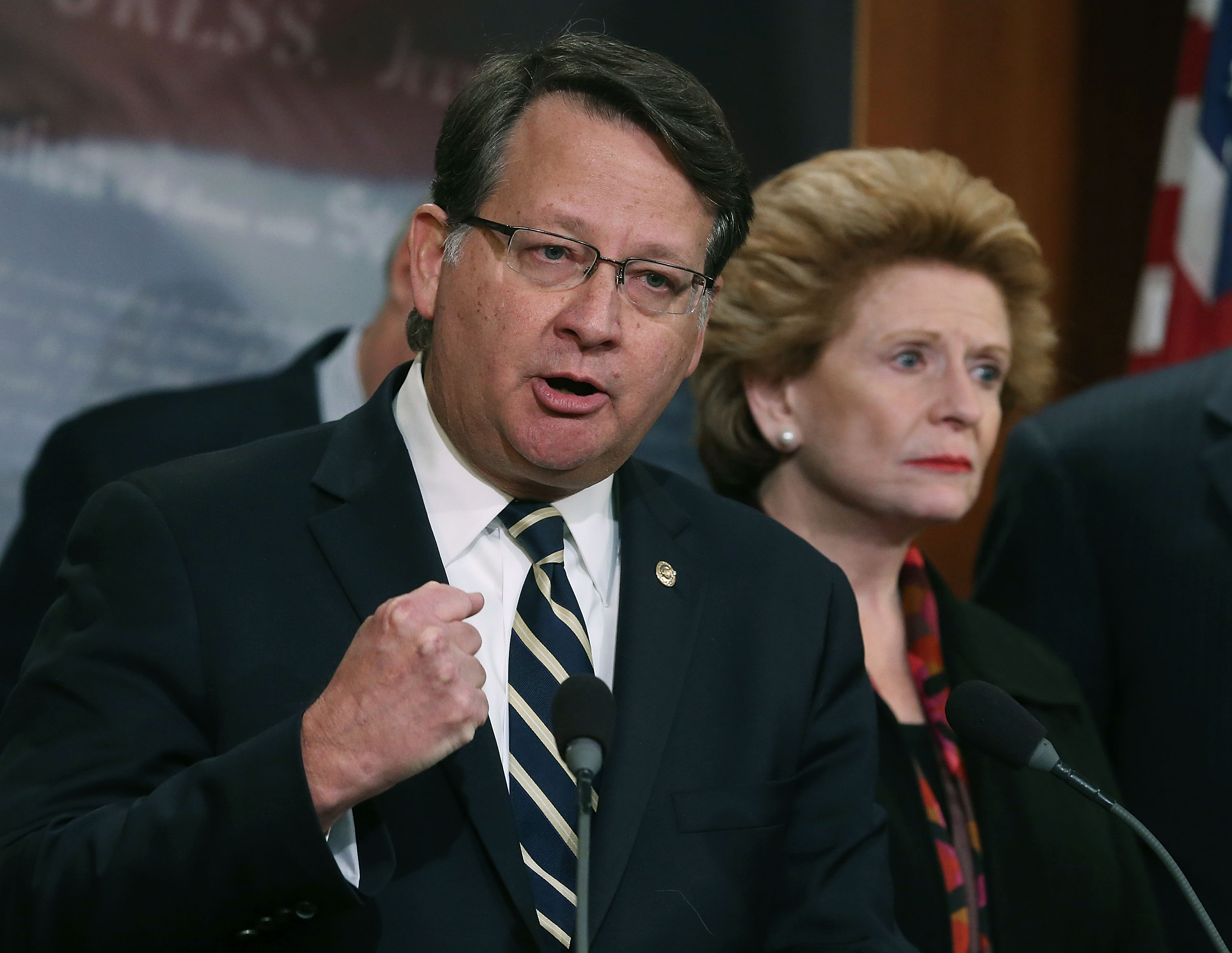 Representative Gary Peters (D-MI) speaking about help for the families affected in Flint water crisis.