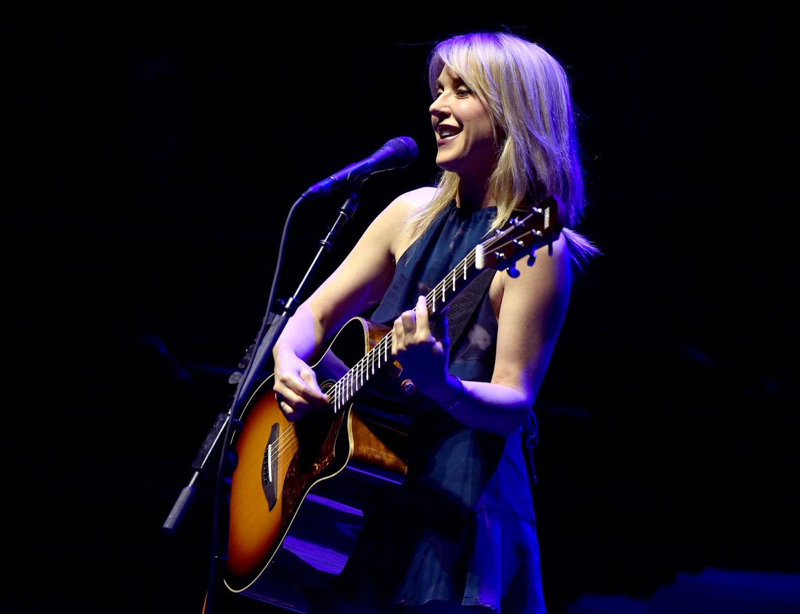 Musician Liz Phair performs at The Theatre at Ace Hotel on March 26th, 2016, in Los Angeles, California.