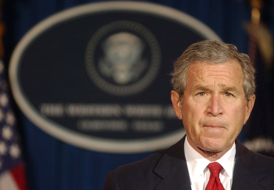 President George W. Bush, pictured here in 2004.