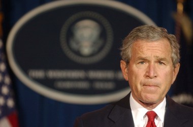 President George W. Bush, pictured here in 2004.