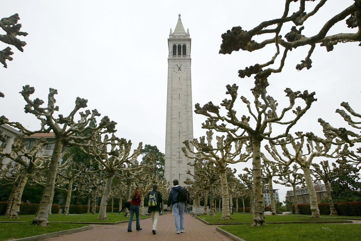 The campanile on University of California-Berkeley's campus