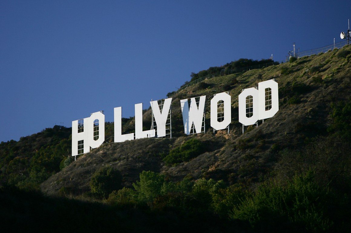 The Hollywood Sign is seen on November 16th, 2005, in Los Angeles, California.