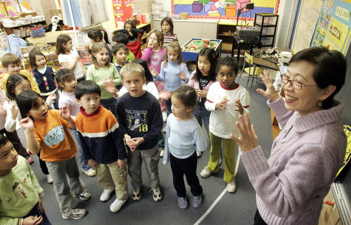 a first grade classroom