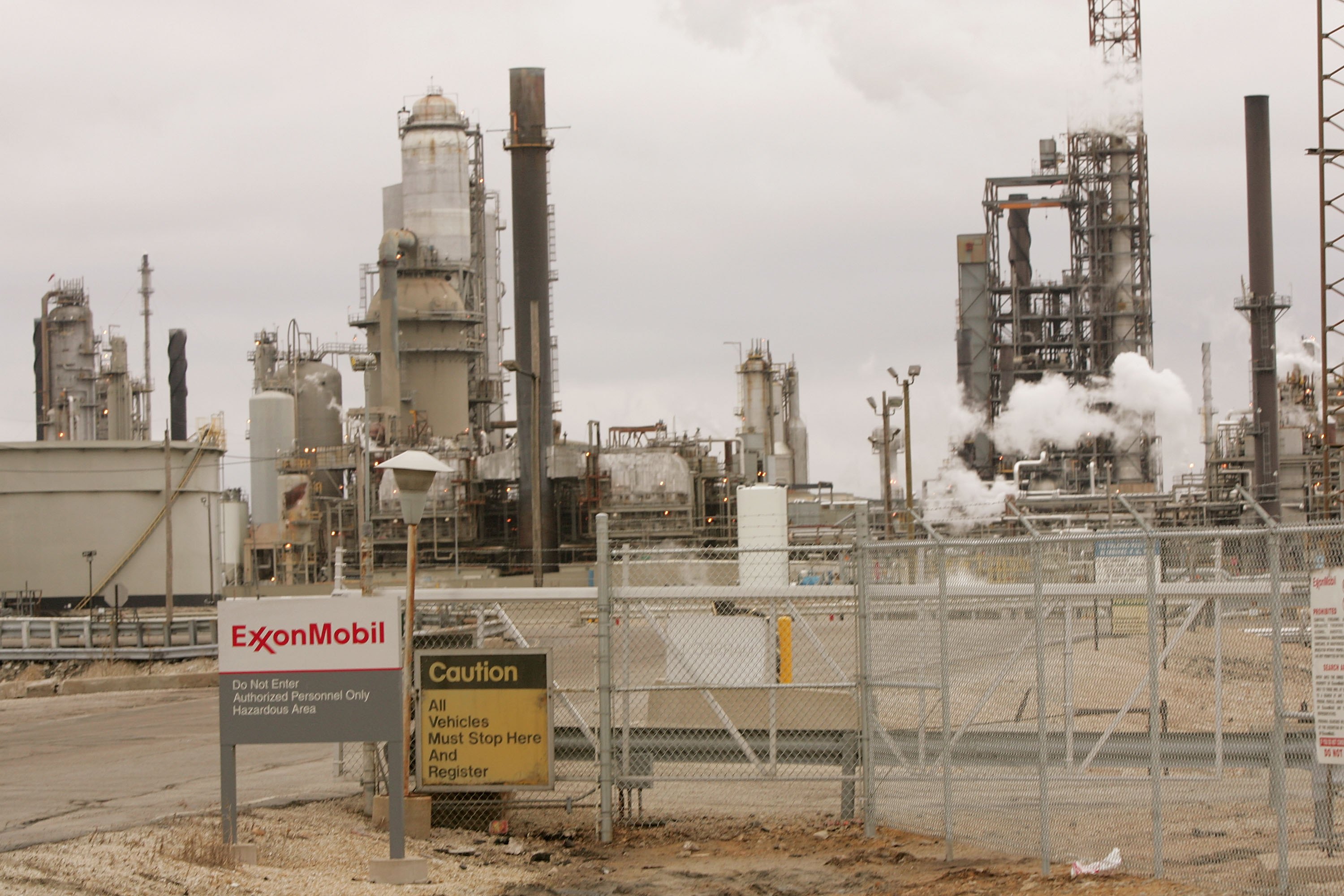 The ExxonMobil refinery in Joliet, Illinois.