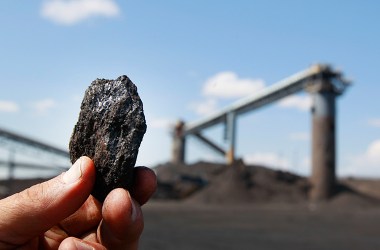 A piece of coal at the Savage Energy Terminal on August 26th, 2016, in Price, Utah.