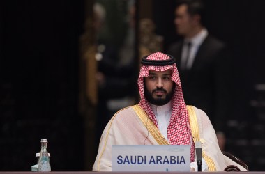 Saudi Arabia Crown Prince Mohammed bin Salman attends the G20 opening ceremony at the Hangzhou International Expo Center.