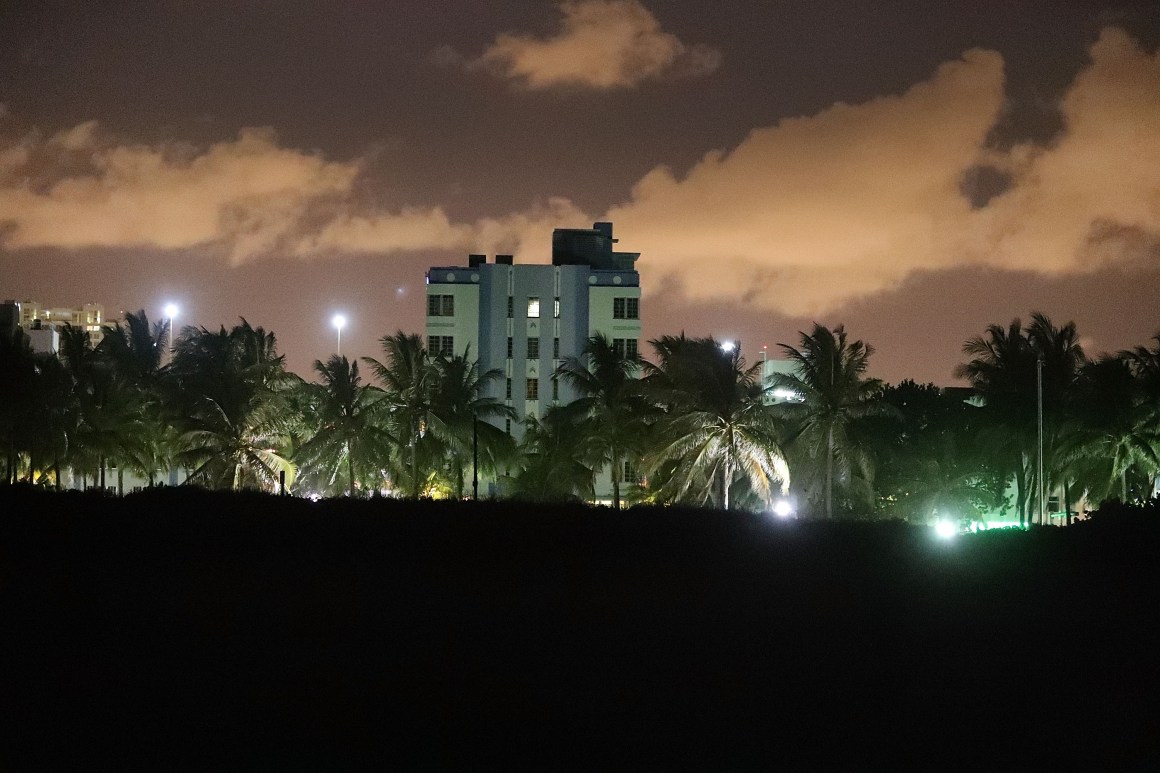 Part of the Miami Beach skyline.