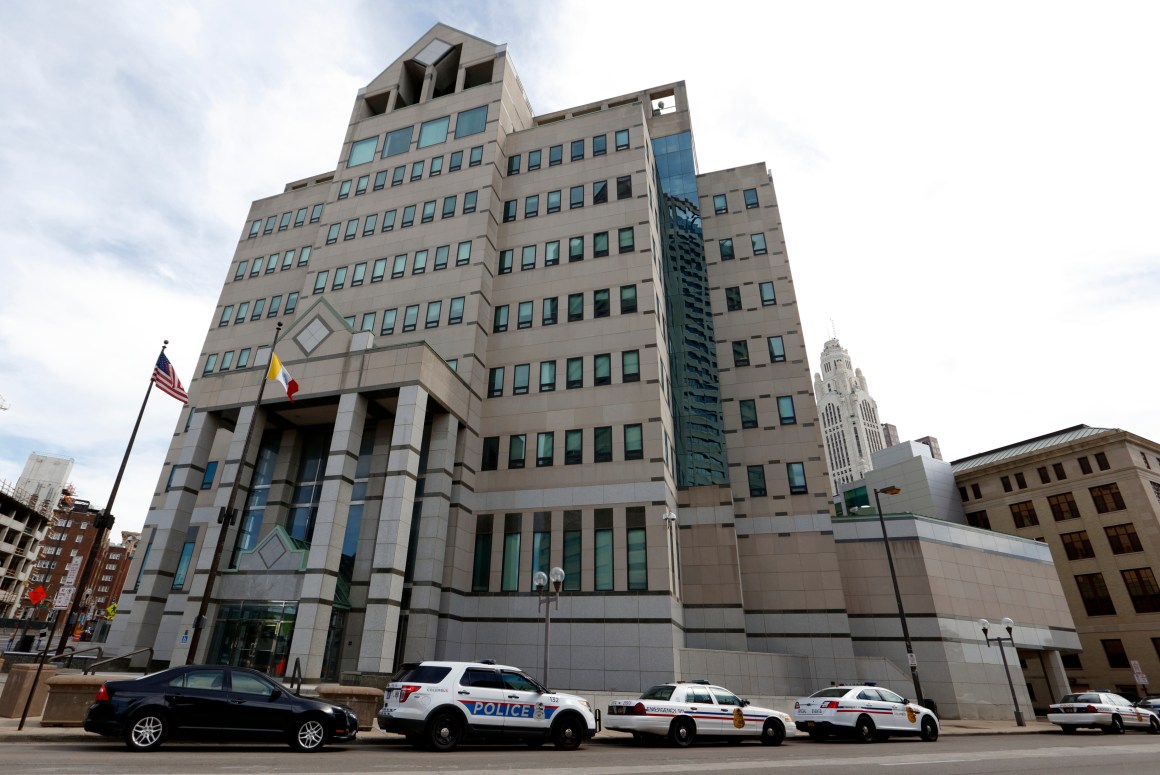 The Columbus, Ohio, Division of Police Central Headquarters is seen on September 15th, 2016, in Columbus, Ohio.