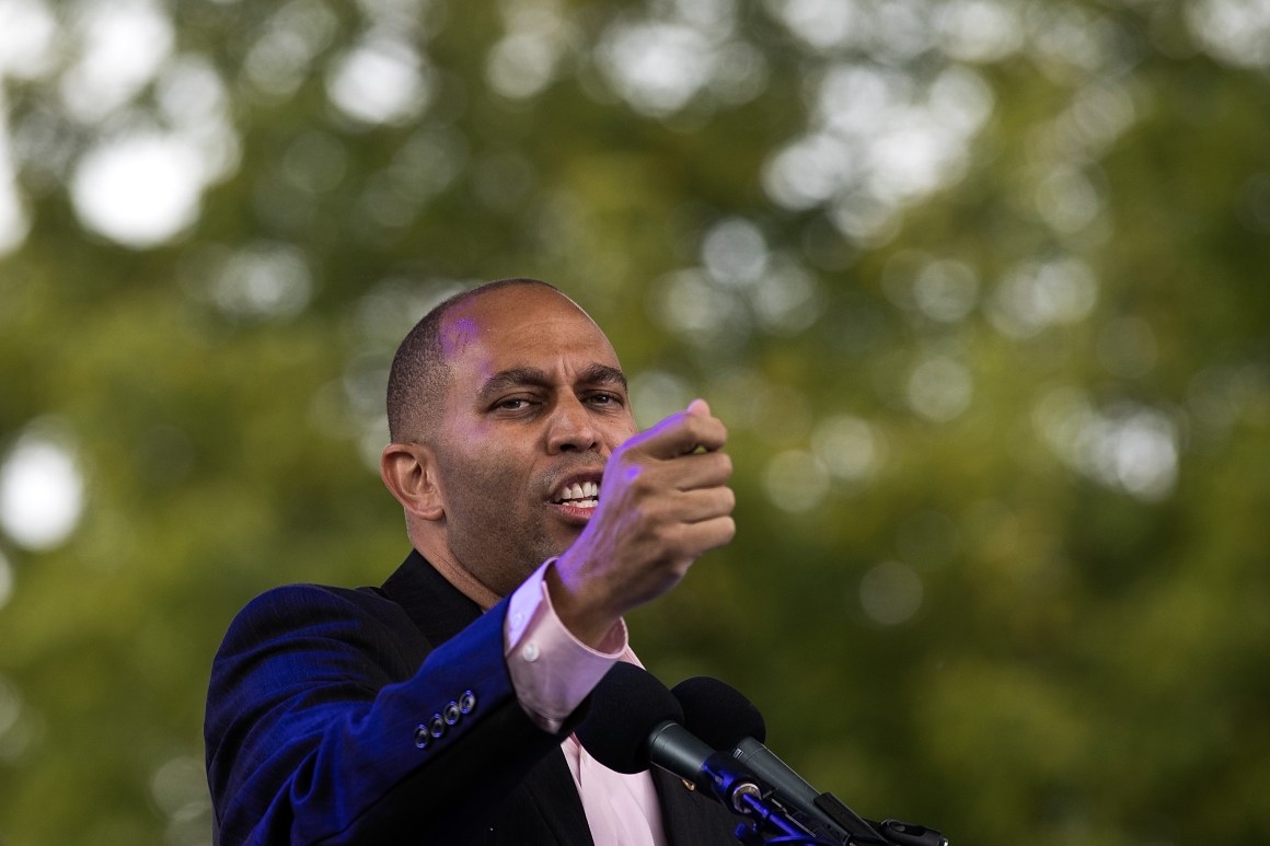 Representative Hakeem Jeffries, pictured here in 2016.