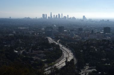 A morning view of downtown Los Angeles.