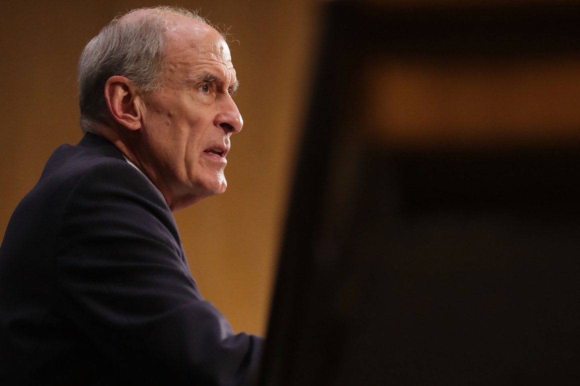 Intelligence Director Dan Coats.