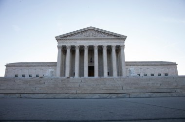 Morning light shines outside the U.S. Supreme Court building on March 20th, 2017, in Washington, D.C.