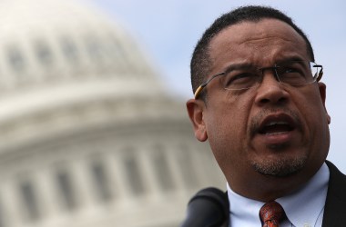 Representative Keith Ellison outside the U.S. Capitol in Washington, D.C., on March 21st, 2017.