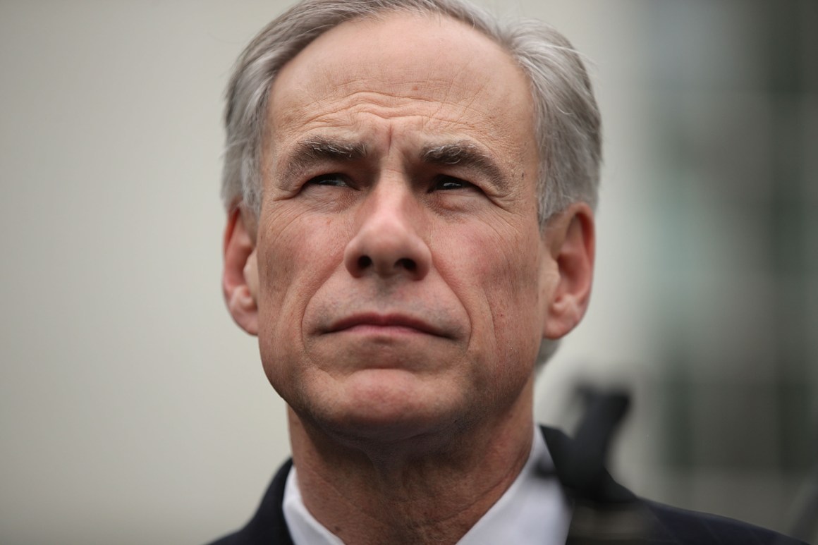 Texas Governor Greg Abbott.