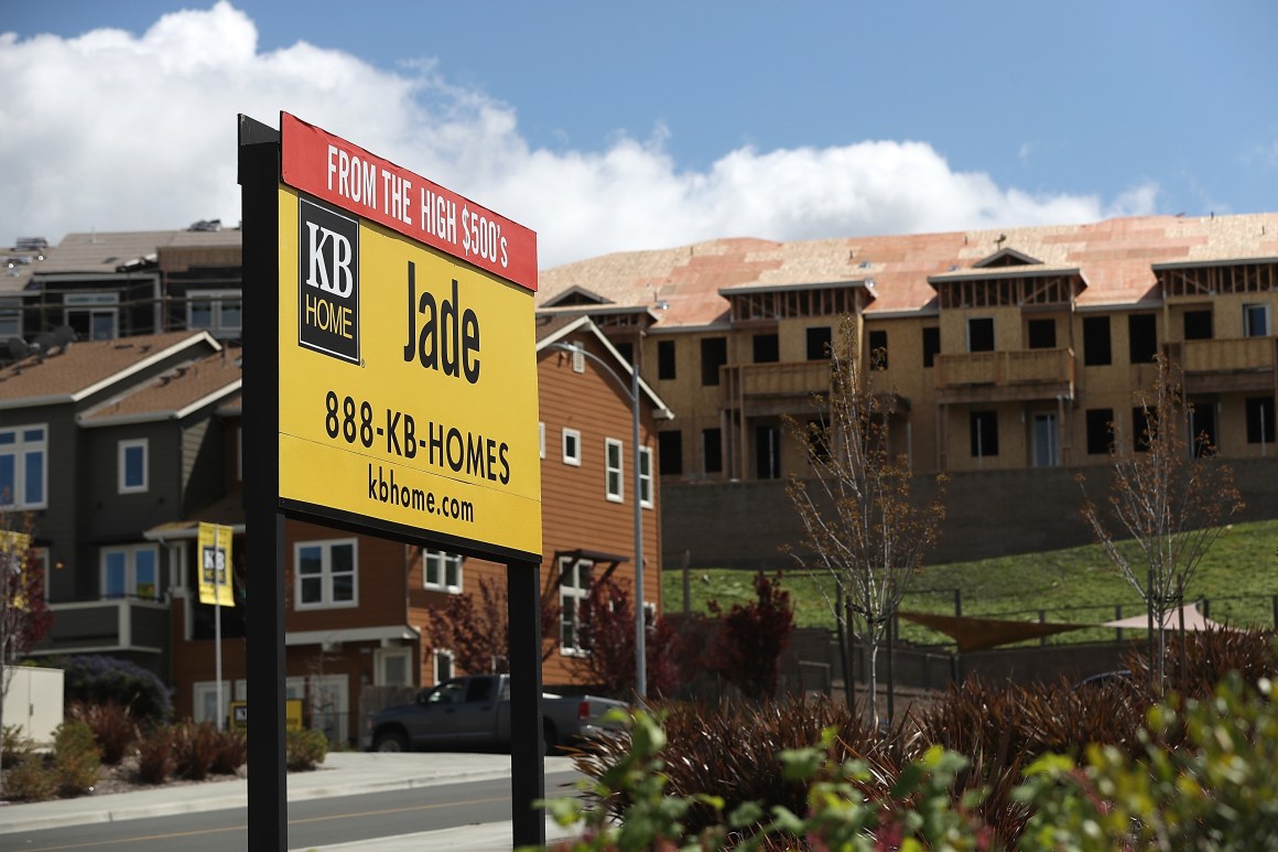 New housing development in Petaluma, California.