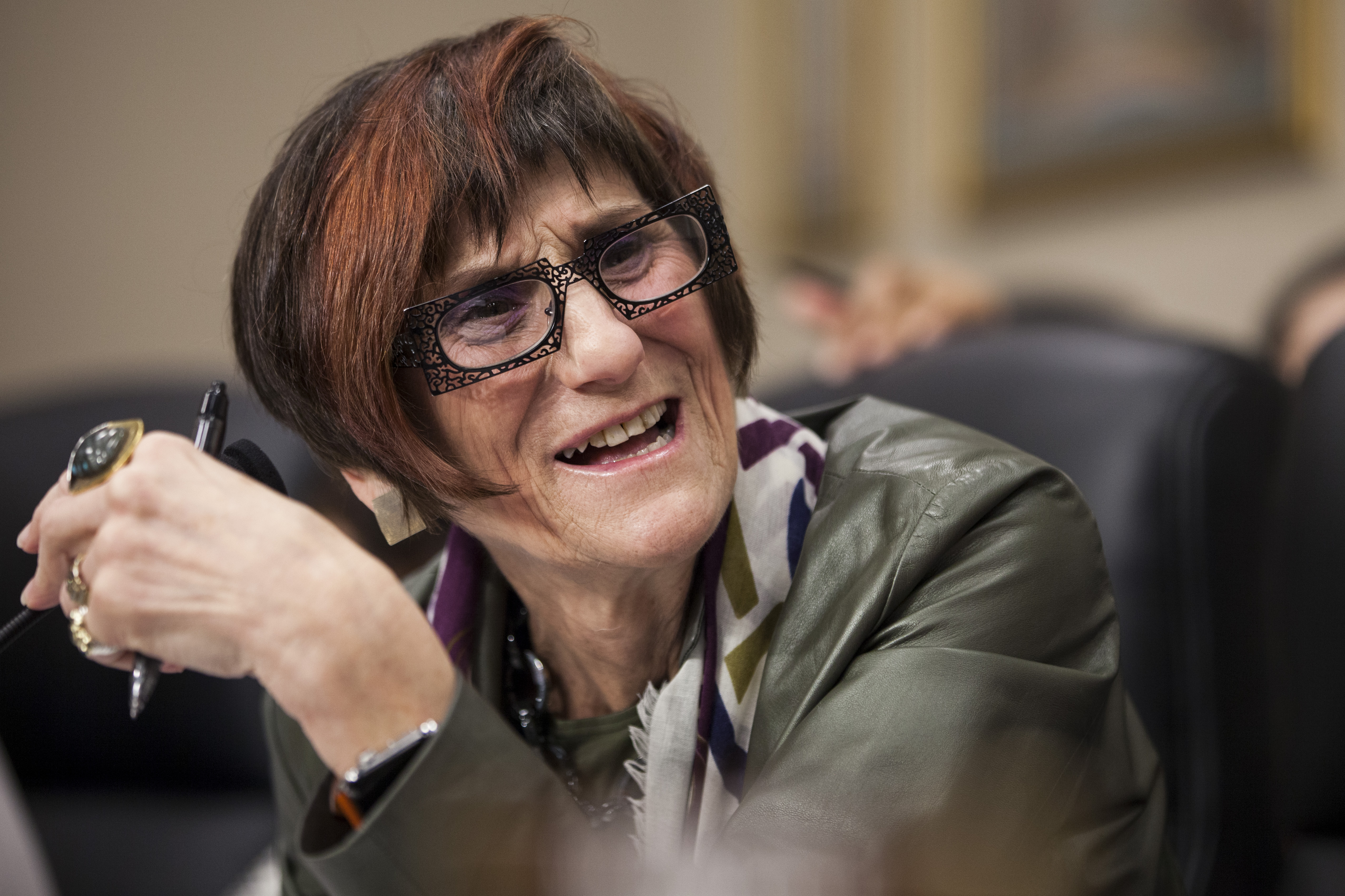 Representative Rosa DeLauro speaks during a budgetary hearing in Washington, D.C., on March 28th, 2017.