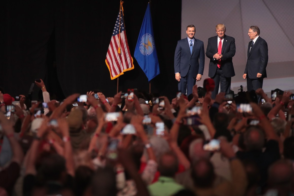 President Trump in Atlanta, Georgia.