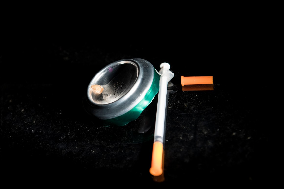 Used drug paraphernalia in Huntington, West Virginia.